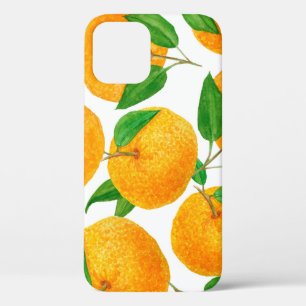 Watercolor hand drawn seamless pattern with bright iPhone 12 case