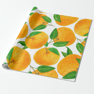 Watercolor hand drawn seamless pattern with bright wrapping paper