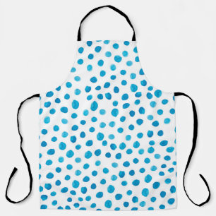 Watercolor hand drawn trendy pattern with modern c apron