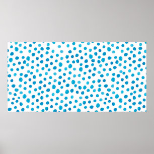 Watercolor hand drawn trendy pattern with modern c poster