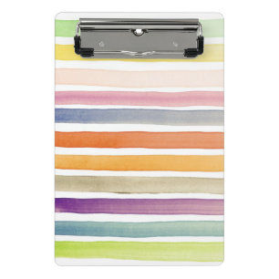 Watercolor hand painted brush strokes, banners. mini clipboard