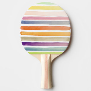 Watercolor hand painted brush strokes, banners. ping pong paddle