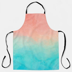 Watercolor. Hand-painted shades, textured banner d Apron