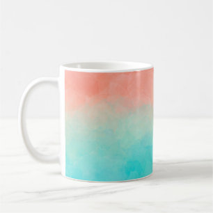 Watercolor. Hand-painted shades, textured banner d Coffee Mug