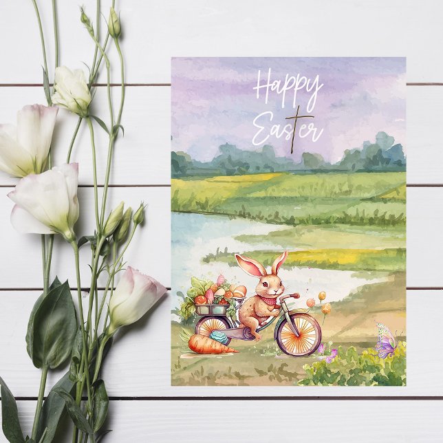 Watercolor Happy Easter Card (Creator Uploaded)