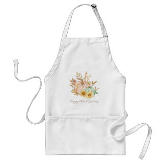 Watercolor Harvest Customisable Thanksgiving Standard Apron