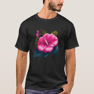 Watercolor Hawaiian Hibiscus Flower Women Men Kids T-Shirt