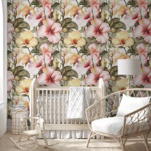 Watercolor Hawaiian Hibiscus Wallpaper