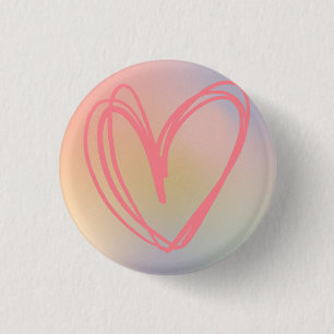 watercolor heart button