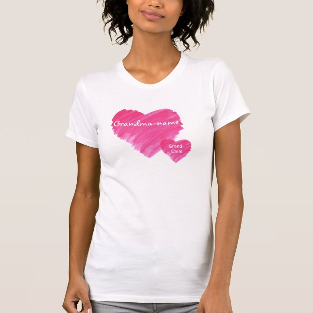 Watercolor Heart - Customisable T-Shirt (Front)