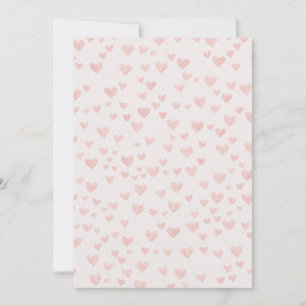 Watercolor Heart Pattern Invitation
