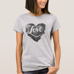 Watercolor Heart with Love T-Shirt