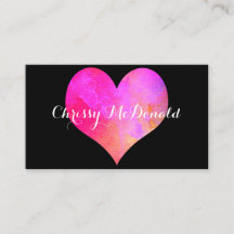 Watercolor Heart with Personalised Information