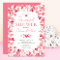 Watercolor Hearts Bridal Shower Invitation