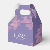Watercolor Hearts Floating Pink Purple Love