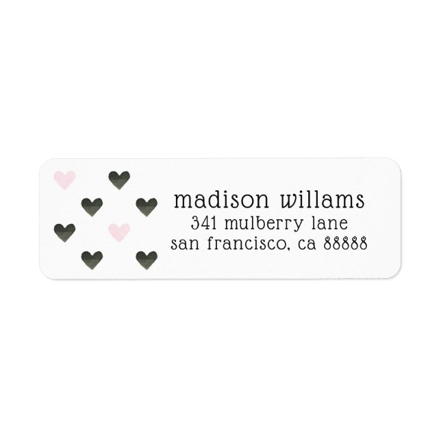 Watercolor Hearts | Girl Power Pattern I (Front)