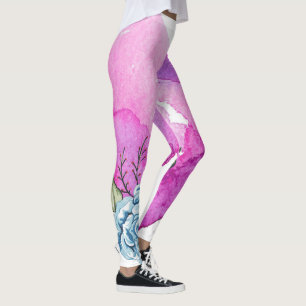 Watercolor Hearts Leggings