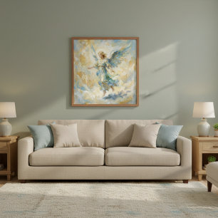 Watercolor Heavenly Angel Poster