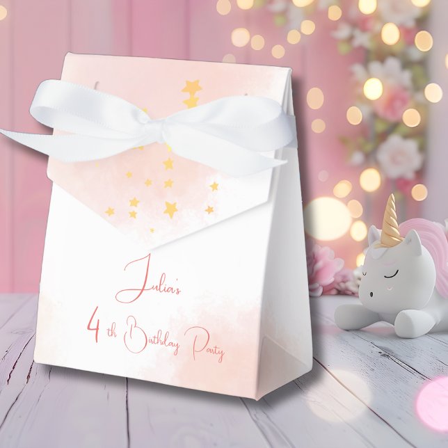Watercolor hedgehog Kids Birthday Favour Box (Creator Uploaded)