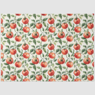 Watercolor Heirloom Tomato Pattern Tissue Paper