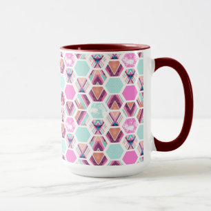Watercolor Hexagon Pattern Mug
