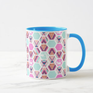 Watercolor Hexagon Pattern Mug