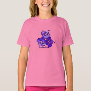 Watercolor Hibiscus Hawaiian Tropical T-Shirt