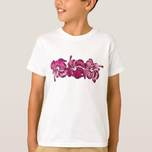 Watercolor Hibiscus Hawaiian Tropical T-Shirt