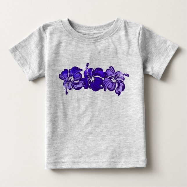 Watercolor Hibiscus Toddlers Tee (Front)