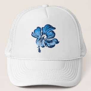 Watercolor Hibiscus Trucker Cap