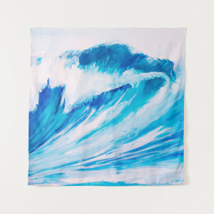 watercolor high ocean waves of blumarine colour tapestry