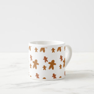 Watercolor Holiday Christmas Gingerbread Man  Espresso Cup
