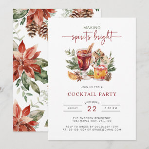 Watercolor Holiday Party Invitation