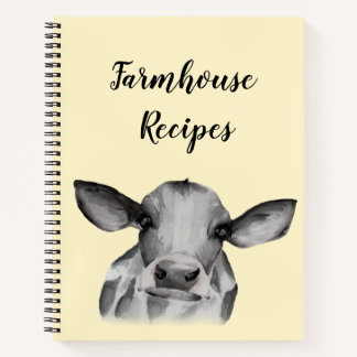 Watercolor Holstein Notebook
