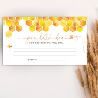 Watercolor honeycomb Date night ideas \ Date jar