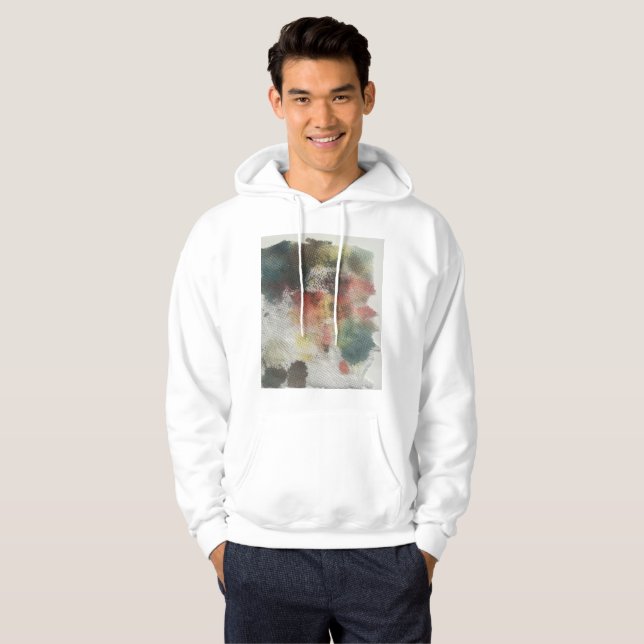 Watercolor Hooded Sweatshirt (Front Full)