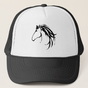 Watercolor Horse Horses Farm Logo Animal Nature Trucker Hat