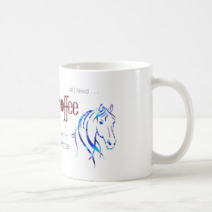 Watercolor Horse Lover  Coffee Mug