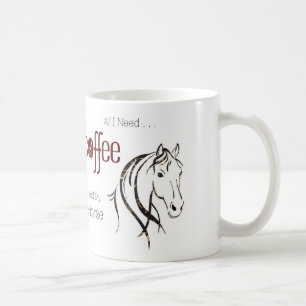 Watercolor Horse Lover  Coffee Mug