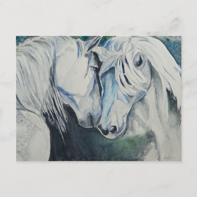 Watercolor Horse Postcard (Front)