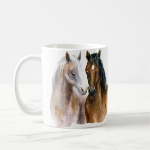 Watercolor Horses Coffee Mug