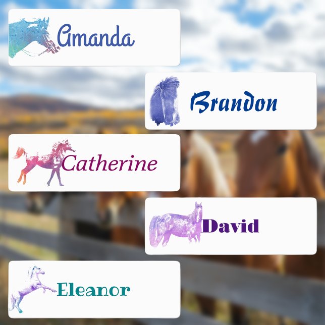 Watercolor Horses Personalised (Creator Uploaded)