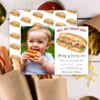Watercolor Hot Dog Kids Birthday
