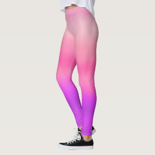 Watercolor Hot Pink Modern Leggings