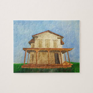 Watercolor House Puzzle