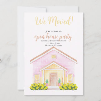 Watercolor House Warming Party Invitation