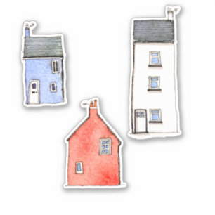 Watercolor Houses