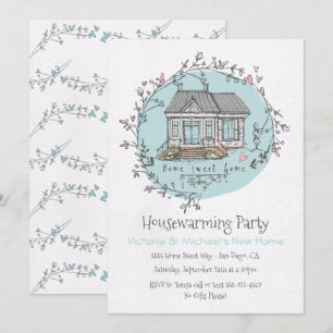 Watercolor Housewarming Party Invitations