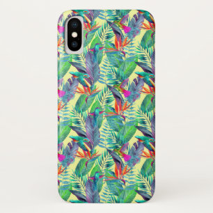 Watercolor Humminbirds In The Jungle iPhone X Case