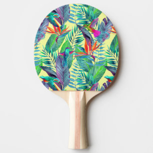 Watercolor Humminbirds In The Jungle Ping Pong Paddle